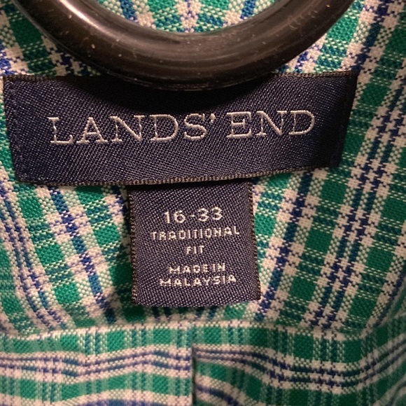 Lands End traditional fit, men’s shirt, no iron oxford - Picture 3 of 3